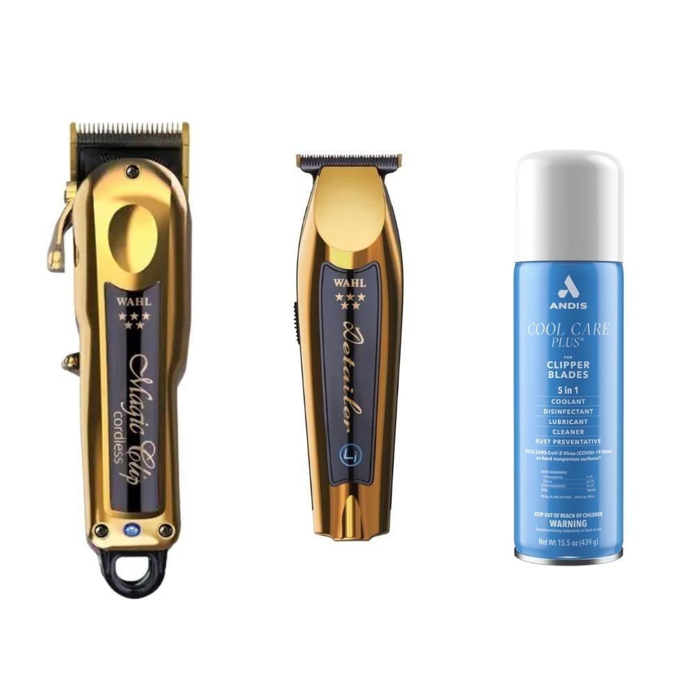 Wahl Gold Cordless Magic Clip + Trimmer + Vanish Shaver + Power Station -  NEW