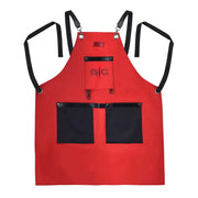 StyleCraft  Waterproof Barber Apron - Red Black