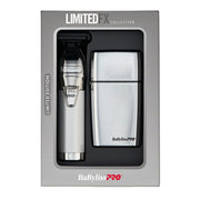 BaBylissPRO LimitedFX Silver Trimmer & Double Foil Shaver