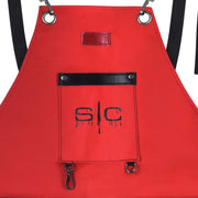 StyleCraft  Waterproof Barber Apron - Red Black