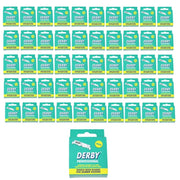 Light Sea Green Derby Professional Single Edge Razor Blades Hanging - Multipack