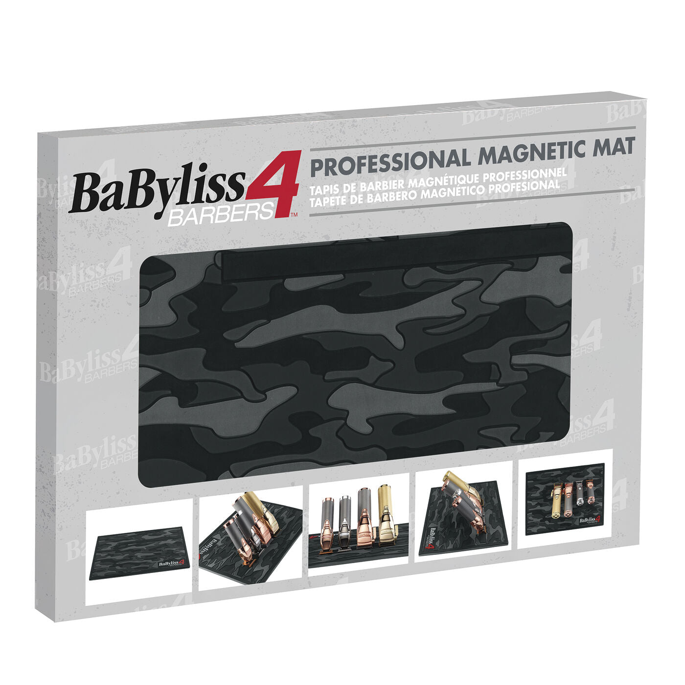 BaBylissPRO Black Camo Magnetic Strip Barber Mat BMAGMATB